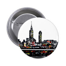 New York Button Badge