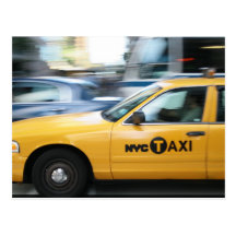 New York Cab Cartes Postales