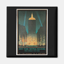 New York Central Building, February 1930 Fridge Magnet