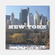 NEW YORK CHRISTMAS FRIDGE MAGNETS