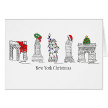 New York Christmas VII Cards