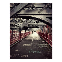 New York City Architecture - Williamsburg Bridge Post Card