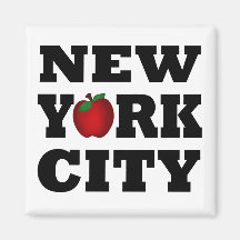New York City  (Big Apple) Refrigerator Magnets