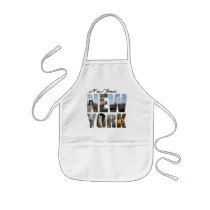 New York City Graphical Tourism Montage Aprons