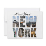 New York City Graphical Tourism Montage invitations