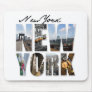 New York City Graphical Tourism Montage Mouse Pad