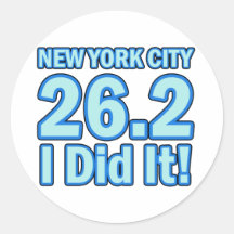 New York City Marathon Stickers