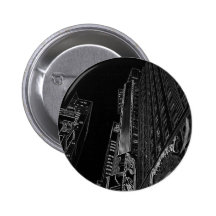 New York City Nights WalkAbout Photo Art Pinback Button