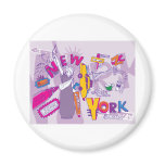 New York City NYC ~ Famous Tourist Sights magnets