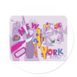 New York City NYC ~ Famous Tourist Sights stickers
