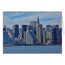 New York City Skyline From the East River A1 Greeting Card