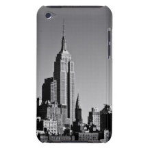 New York City Skyline in Black and White Case-Mate iPod Touch Case