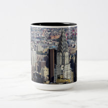 New York City Skyline Landscape Coffee Mugs