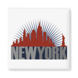 New York City Skyline Refrigerator Magnet
