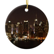 New York City Skyline Christmas Tree Ornament