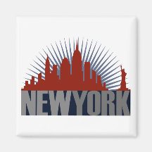 New York City Skyline Refrigerator Magnet