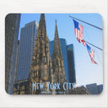 New York City St. Patrick's cathedral mousepad