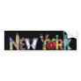 New York city sticker Bumper Stickers
