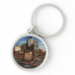 New York - City - The corner of 10th Ave & W 18th keychains