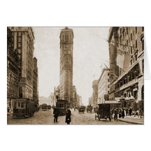 New York City Times Square 1911 Greeting Card