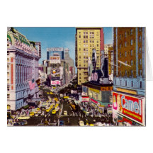 New York City Times Square 1940 Card