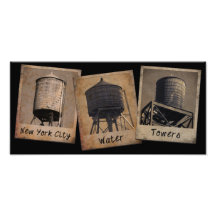 New York City Water Towers Photo