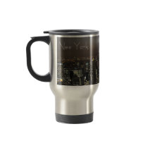 New York Cup Cityscape New York Night Mug