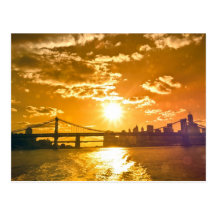 New York Fairy Tale Sunset Post Cards