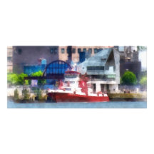 New York Fire Boat Full Colour Rack Card