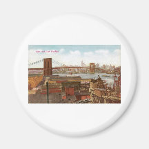 New York from Brooklyn Refrigerator Magnets