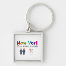 New York Gay Marriage Key Chain