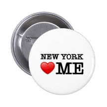 New York Heart ME Pinback Button