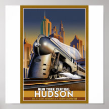 New York Hudson Loco Poster