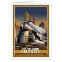 New York Hudson Streamline locomotive Cards