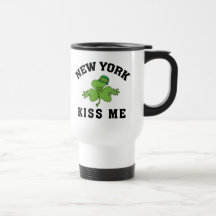 New York Irish Kiss Me Coffee Mugs