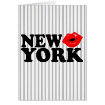New York Kiss Card