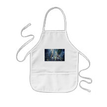 "New York Nightlights" Watercolor Cityscape Apron