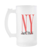 New York NY Skyline Logo Design Coffee Mugs