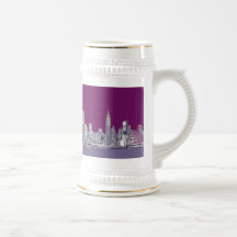 New York NYC purple Mug