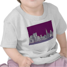 New York NYC purple Shirts