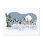 New York Skyline by Moonlight