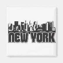 New York Skyline Fridge Magnets