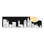New York Skyline Silhouette bumper stickers