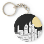New York Skyline Silhouette keychains