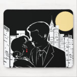 New York Skyline Silhouette Mousepad