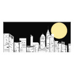New York Skyline Silhouette Personalized Rack Card