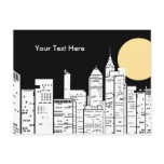 New York Skyline Silhouette Postcards