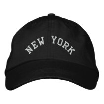 New York State Embroidered Embroidered Baseball Cap
