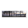 New York Sunset Skyline Bumper Sticker