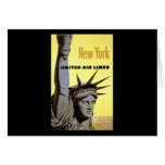 New York United Air Lines Statue Of Liberty Cards